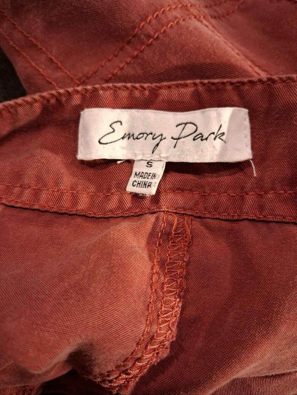 Emory Park Size S Utility Punk Rust Colored Midi Skirt - Picture 4 of 6